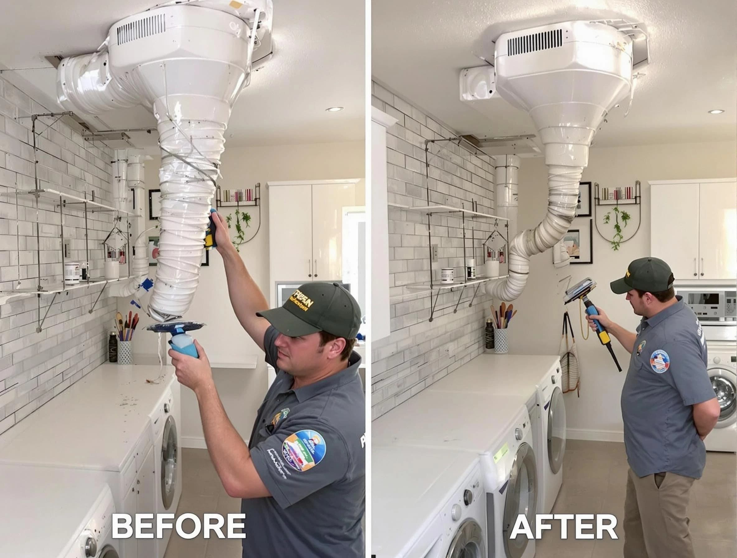 Professional dryer exhaust vent cleaning by Lowell Dryer Vent Cleaning in Lowell