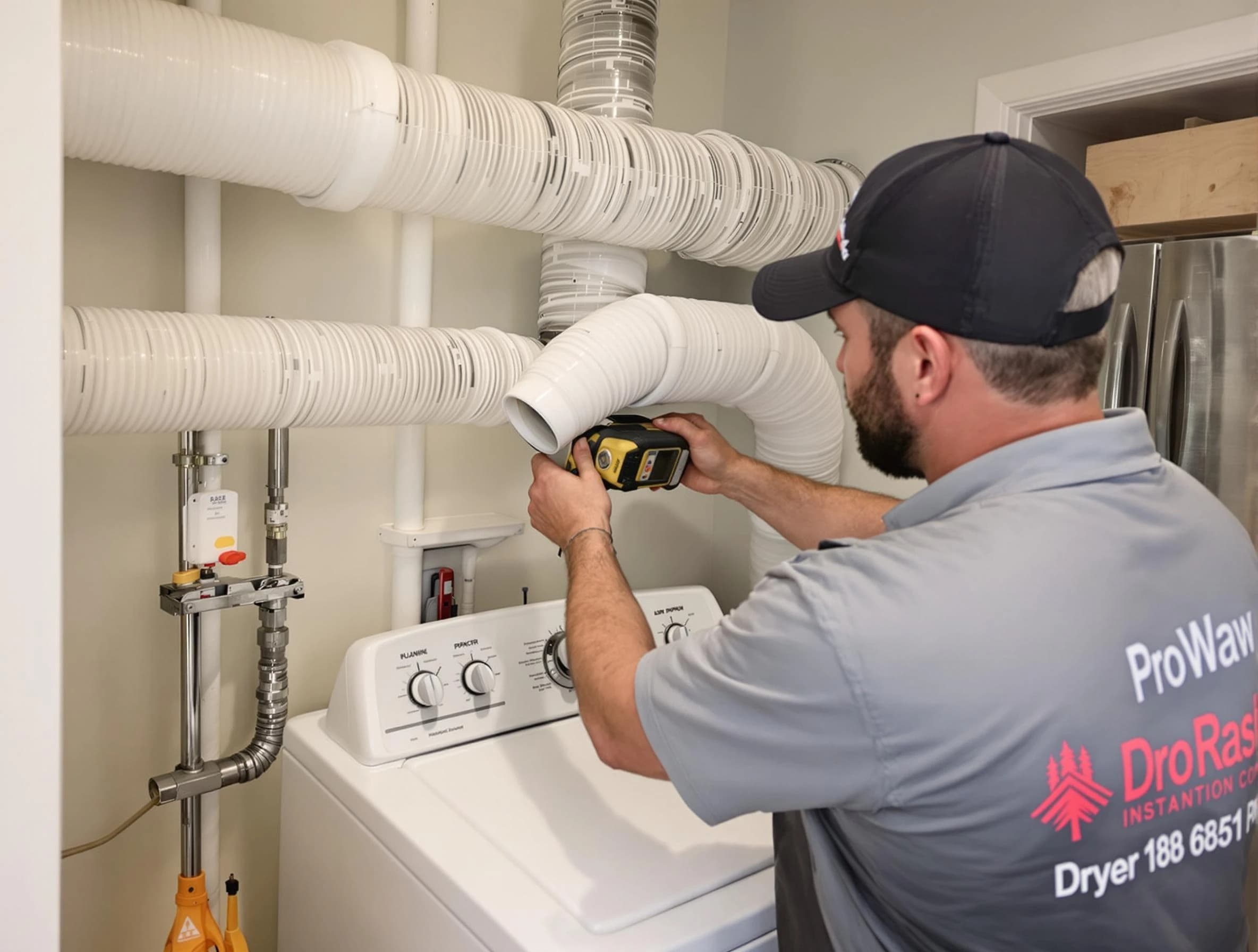 Professional dryer vent hose installation by Lowell Dryer Vent Cleaning in Lowell