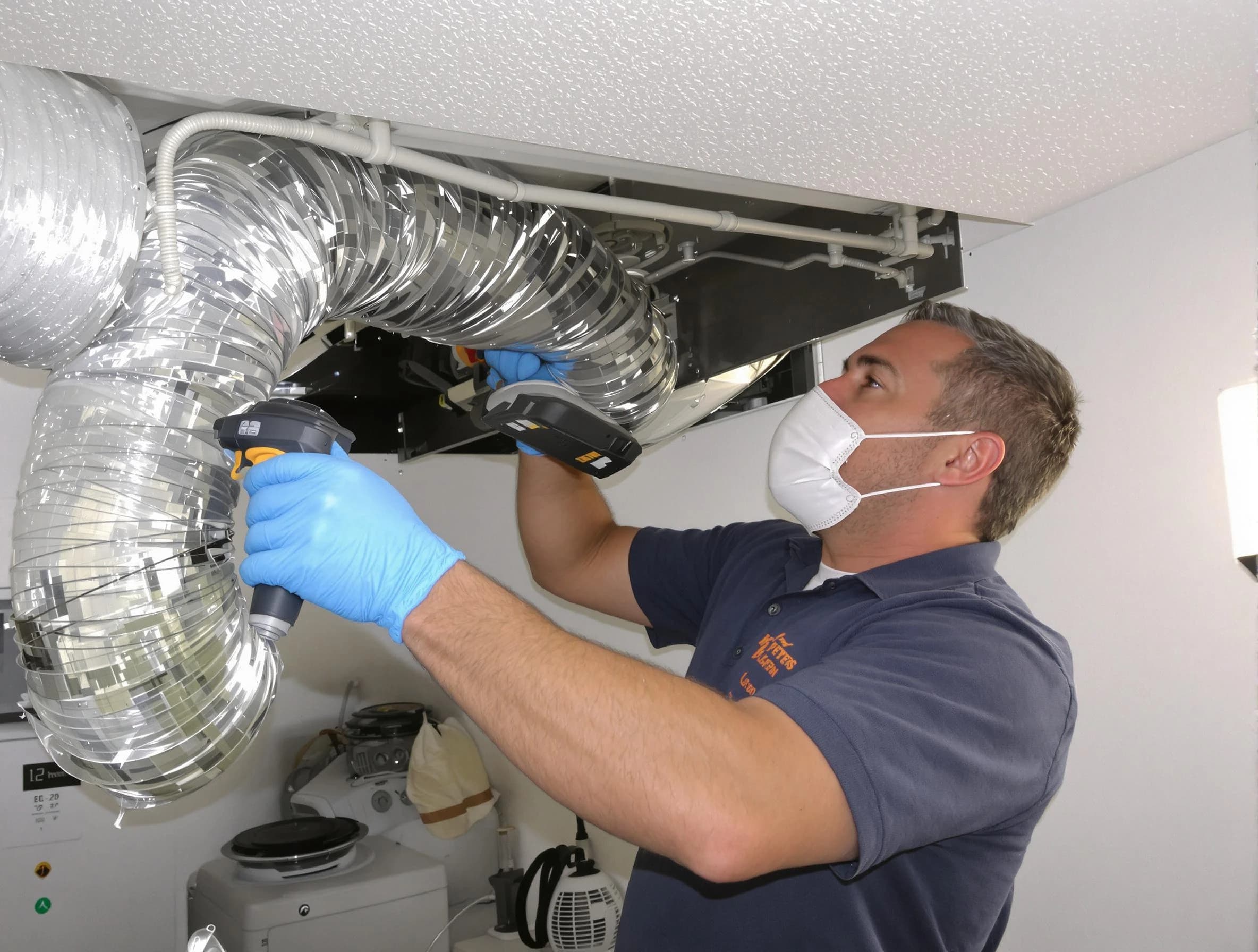 Lowell Dryer Vent Cleaning professional performing thorough residential dryer vent cleaning in Lowell